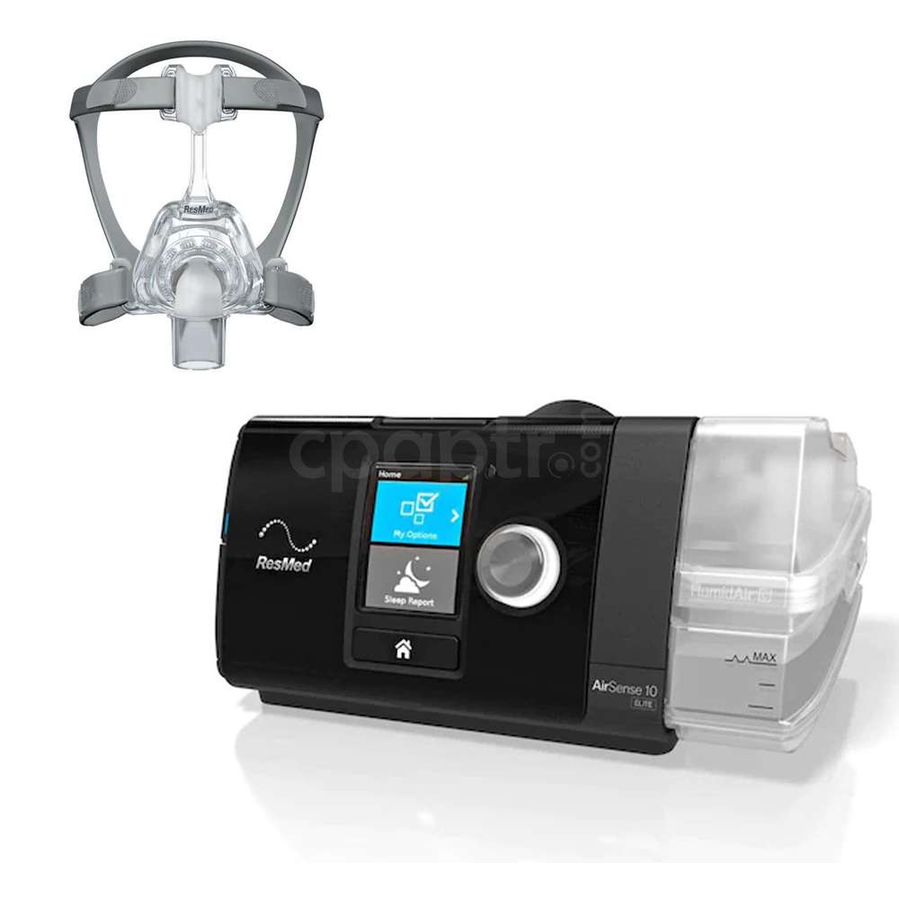 ResMed AirSense Elite Sabit Basınçlı CPAP Uyku ve Solunum Cihazı + ResMed Mirage Fx Maske