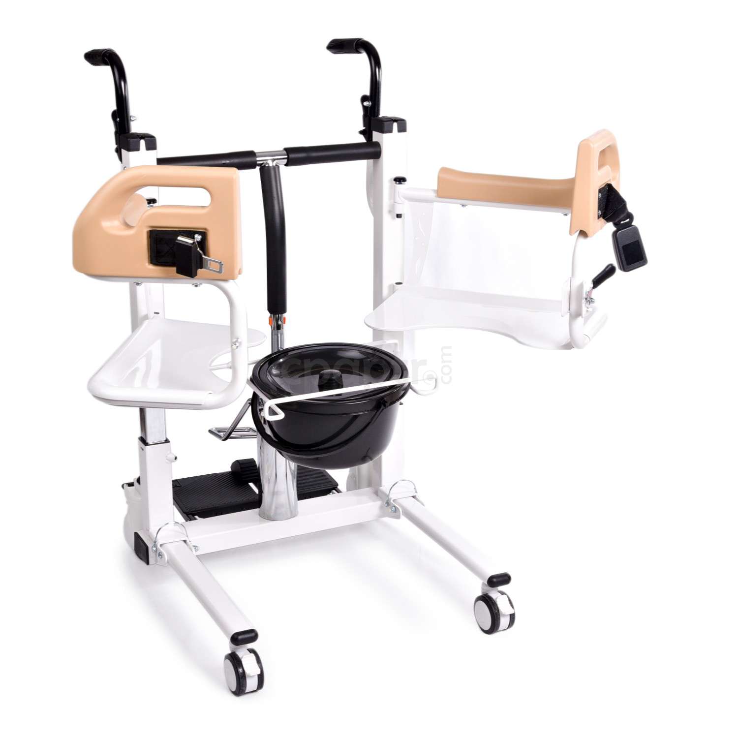Comfort Tuvalet Özellikli Tekerlekli Sandalye (MANUEL) Ayak Pedallı
