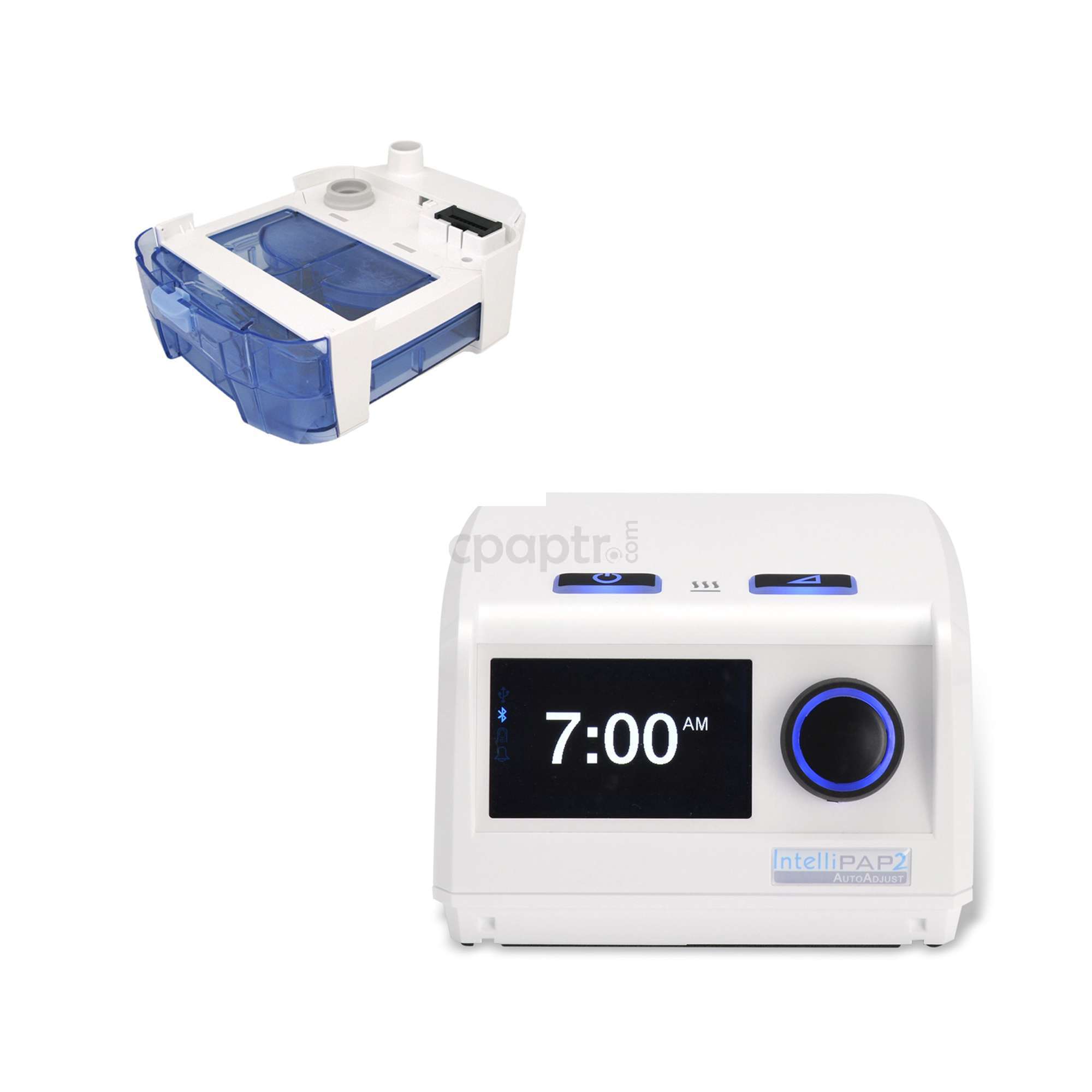 DeVilbiss DV64 Blue Auto CPAP Cihazı + ResMed AirFit N30i Burun (Nazal) Maske