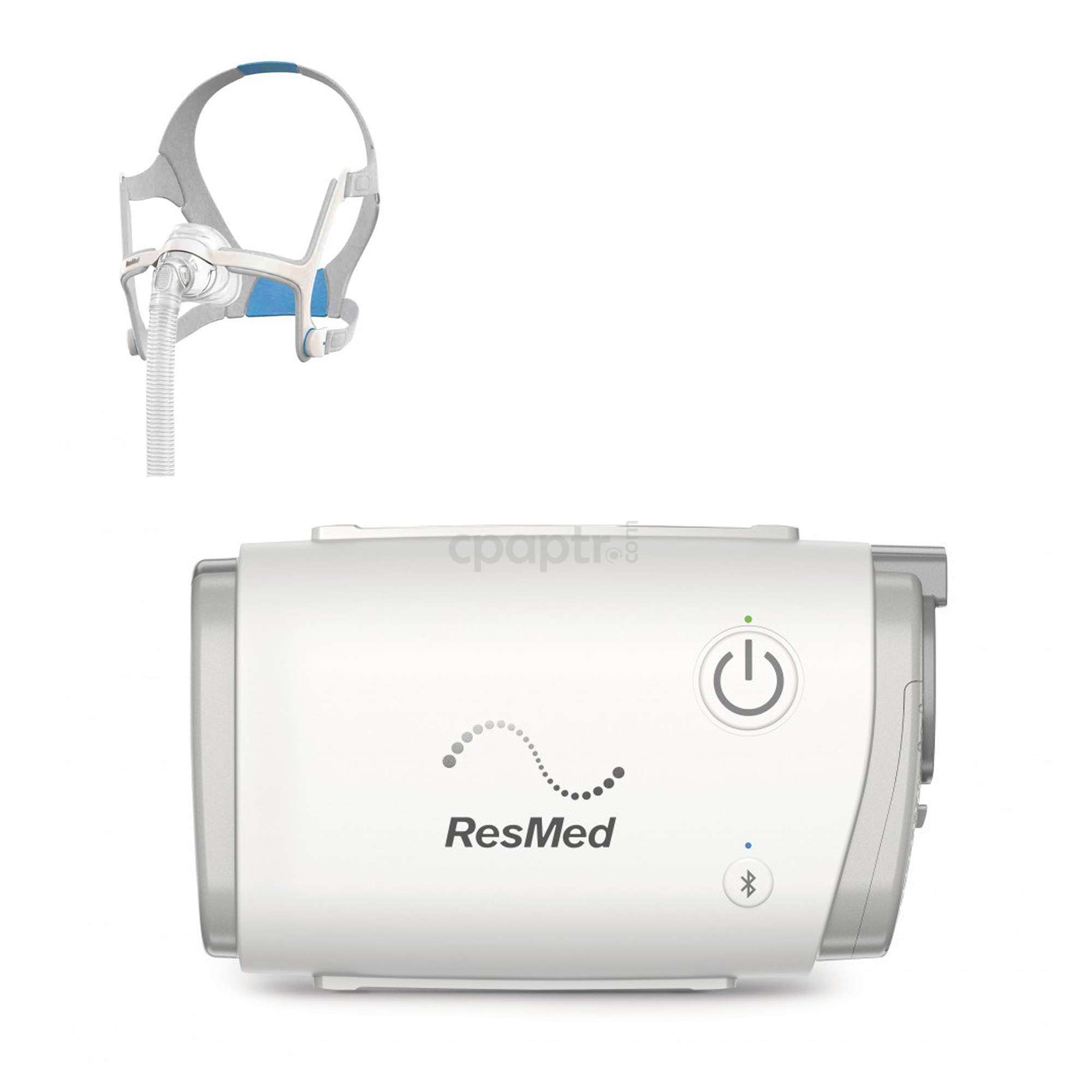 ResMed AirMini En Küçük Taşınabilir Otomatik CPAP Uyku Apnesi Tedavi Cihazı + ResMed AirFit N20 Maske